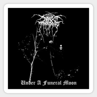 Darkthrone Under A Funeral Moon | Black Metal Sticker